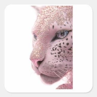 animal designs square sticker