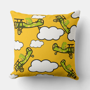 Animal Dinosaur Pilot Nursery Art Cushion