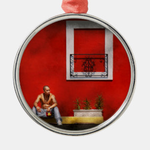 Animal - Dog - Think alike Metal Ornament