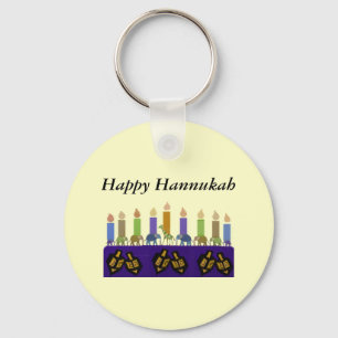 Animal Dreidel Hannukah Menorah Keychain
