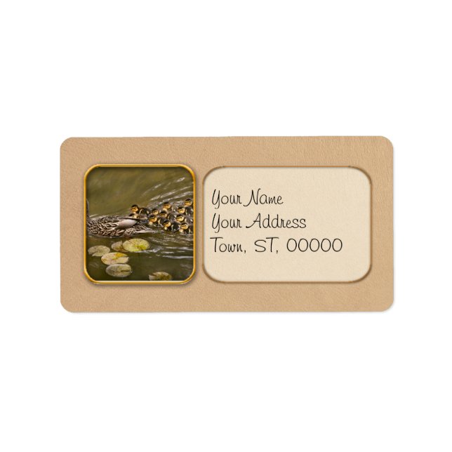 Animal - Ducks - Swim like a duck Label (Front)