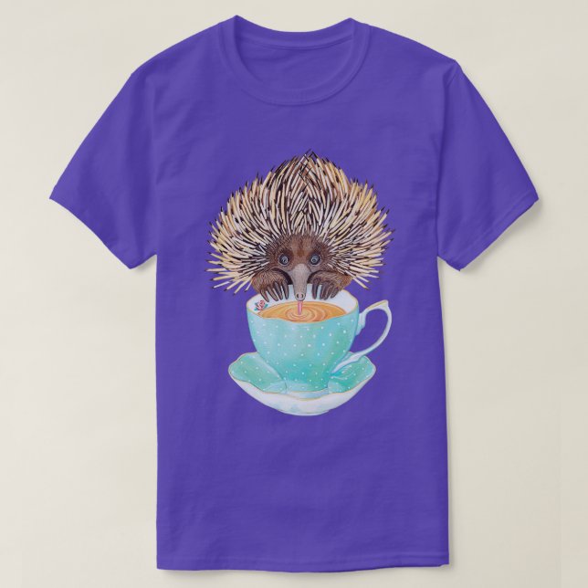 Animal Echidna tea T-Shirt (Design Front)