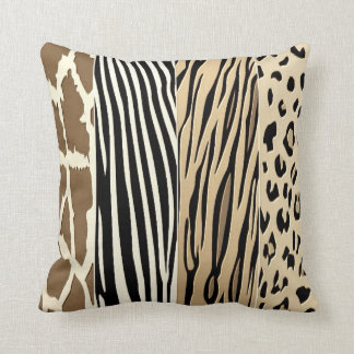 Animal Embossed Printed Zebra Stripe Pillow