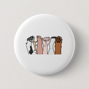Animal Equality Fists 6 Cm Round Badge