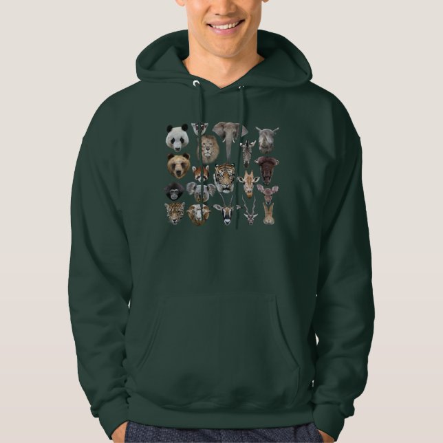 animal face hoodie (Front)