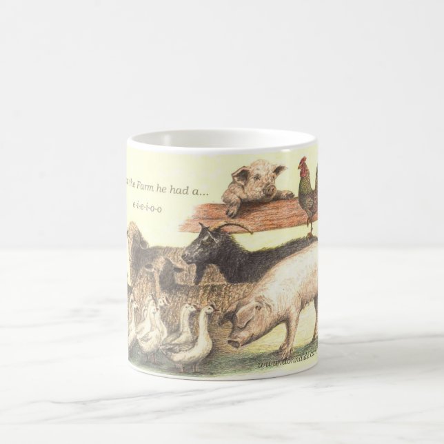 Animal Farm e-i-e-i-o-o Hot Mug (Center)