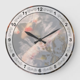 Animal - Fish - Being koi Large Clock