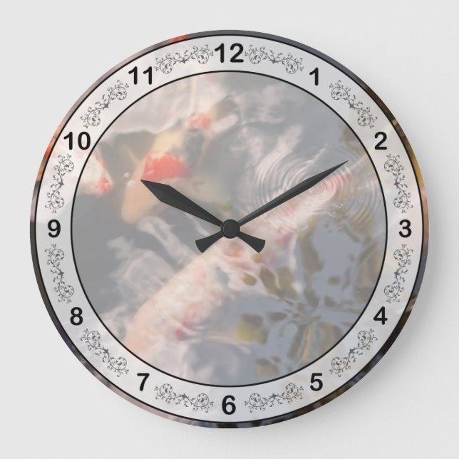 Animal - Fish - Being koi Large Clock (Front)