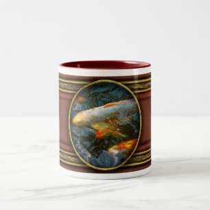 Animal - Fish - Bestow good fortune Two-Tone Coffee Mug
