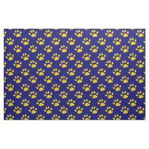 Animal Footprints Claws Pattern Print Fabric