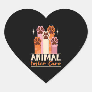 Animal Foster Care Animal Shelter Animal Rescue Heart Sticker