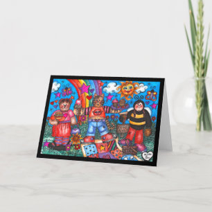 Animal Friends Picnic Card