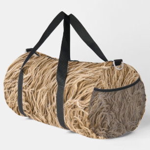 Animal fur duffle bag