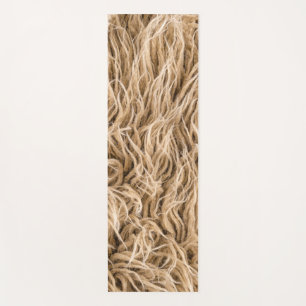 Animal fur yoga mat