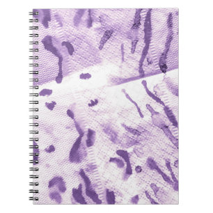 Animal Geometric Textured. Lavender Cross Lines. L Notebook