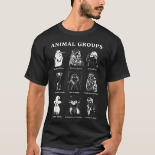 Animal Groups Educational Wildlife Animals Of The T-Shirt