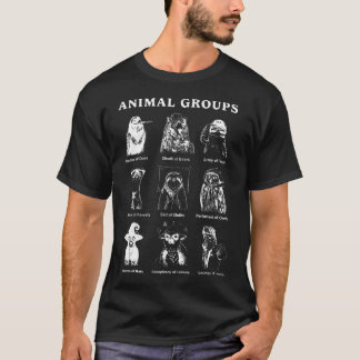 Animal Groups Educational Wildlife Animals Of The T-Shirt