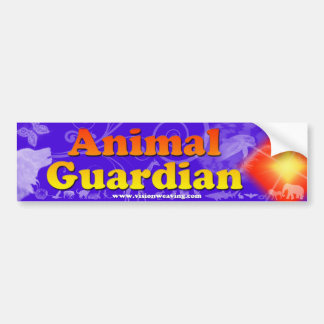 Animal guardian bumper sticker
