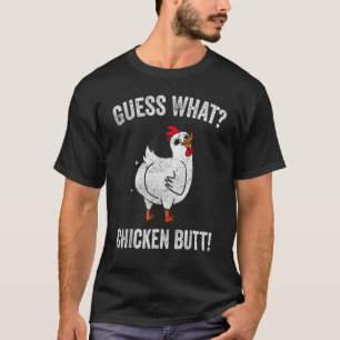 Animal Guess What Chicken Butt Cute Chickens Buffs T-Shirt