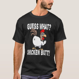 Animal Guess What Chicken Butt Cute Chickens Buffs T-Shirt