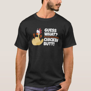 Animal Guess What Chicken Butt Cute Chickens Buffs T-Shirt