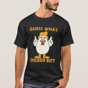 Animal Guess What Chicken Butt Cute Chickens T-Shirt