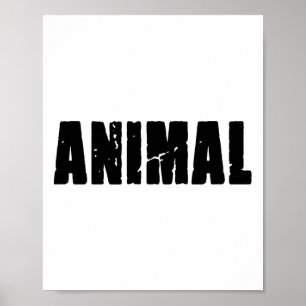 Animal Gym Rabbit Workout Bodybuilding Fitness F02 Poster