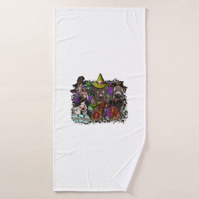 Animal Halloween Bath Towel (Bath Towel)