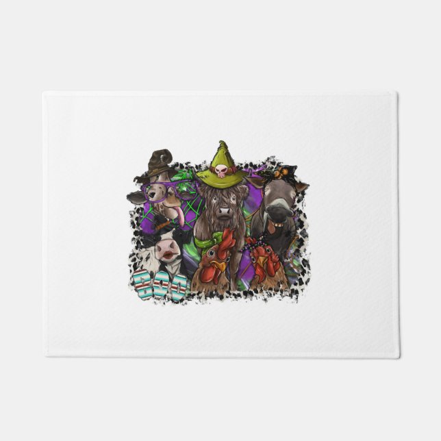Animal Halloween Doormat (Front)