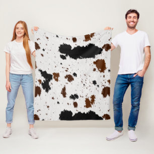 Animal Hide Fleece Blanket