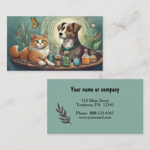 Animal holistic medicine business card