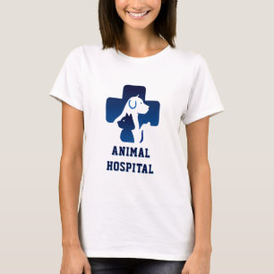 🏥 Animal Hospital Logo Veterinary Medical Centre T-Shirt