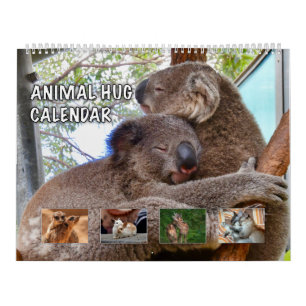 Animal Hug Cute Sweet Calendar