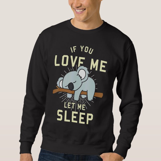 Animal Idea Sleeping Koala Sweatshirt (Front)