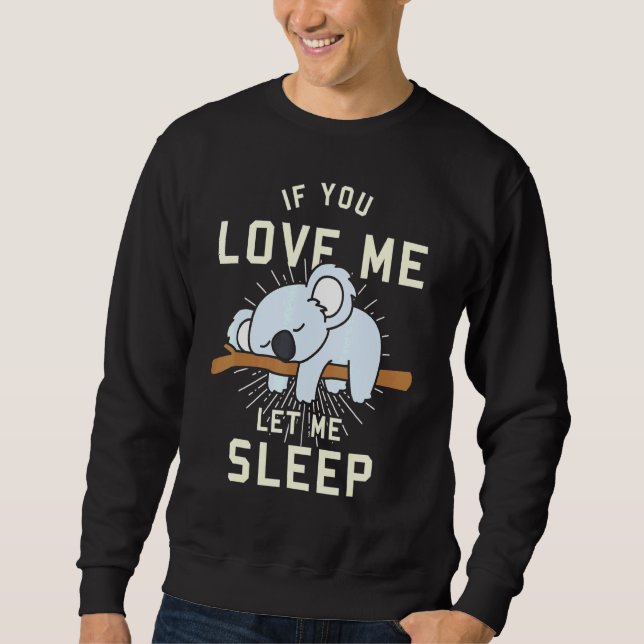 Animal Idea Sleeping Koala Sweatshirt (Front)