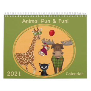 Animal Illustrations 2021 Calendar