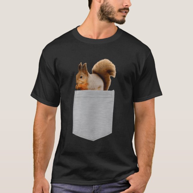 Animal In Your Pocket Hello Red Squirrel T-Shirt (Front)