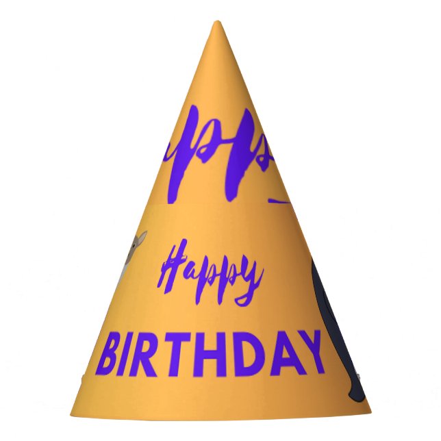 Animal-Inspired Birthday Party Hat (Front)