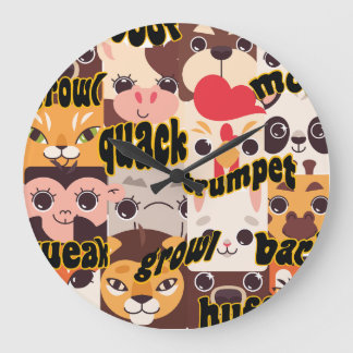 Animal & its Sounds Wall Clock