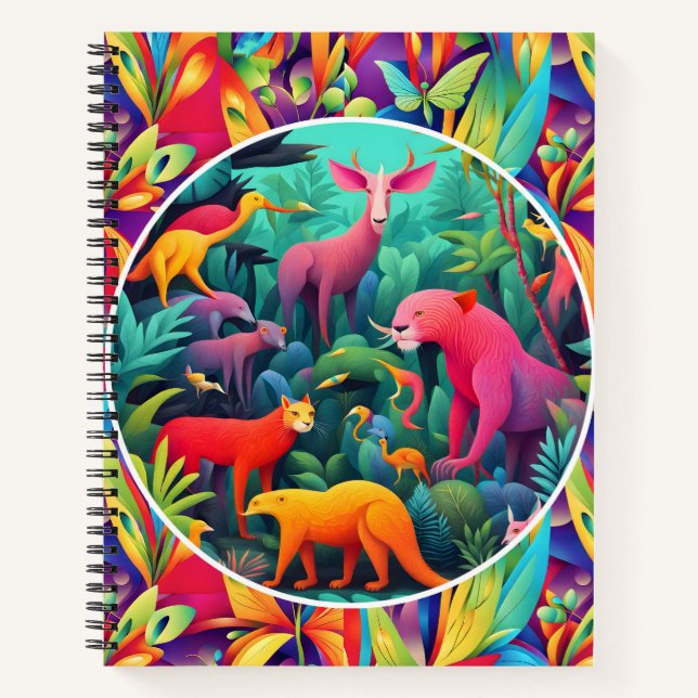 Animal Jungle Notebook (Front)
