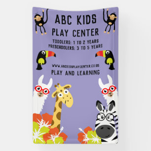 Animal Jungle Safari Play Centre Banner