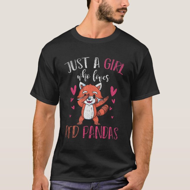 Animal Just A Who Loves Red Panda T-Shirt (Front)