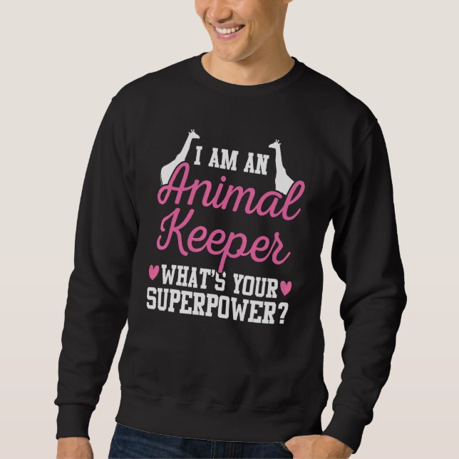 Animal Keeper Pink Shelter Keeper Animal Sweatshirt (Front)