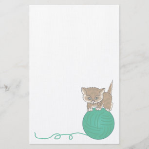 Animal  Kitten Pet Lovers Stationery