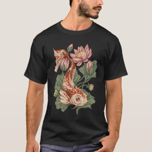 Animal Koi Fish Flowers s T-Shirt