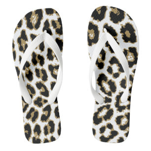 Animal Leopard Cheetah Print Pattern Thongs
