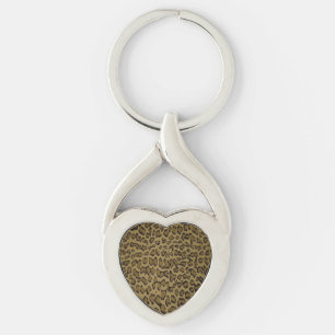 ANIMAL LEOPARD PRINT KEY RING