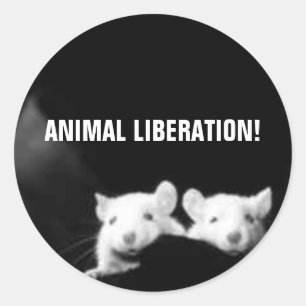 Animal Liberation! Classic Round Sticker