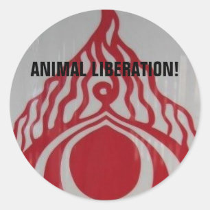 Animal Liberation! Classic Round Sticker
