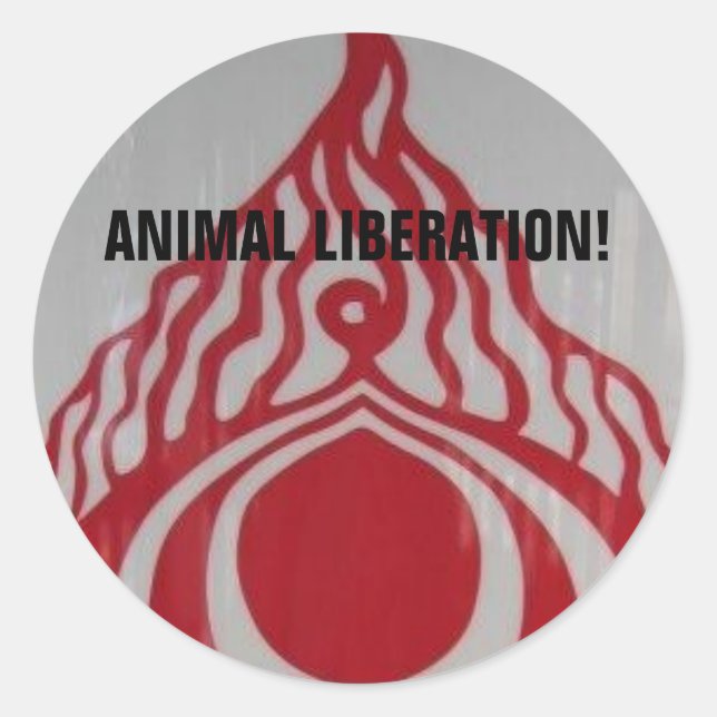 Animal Liberation! Classic Round Sticker (Front)